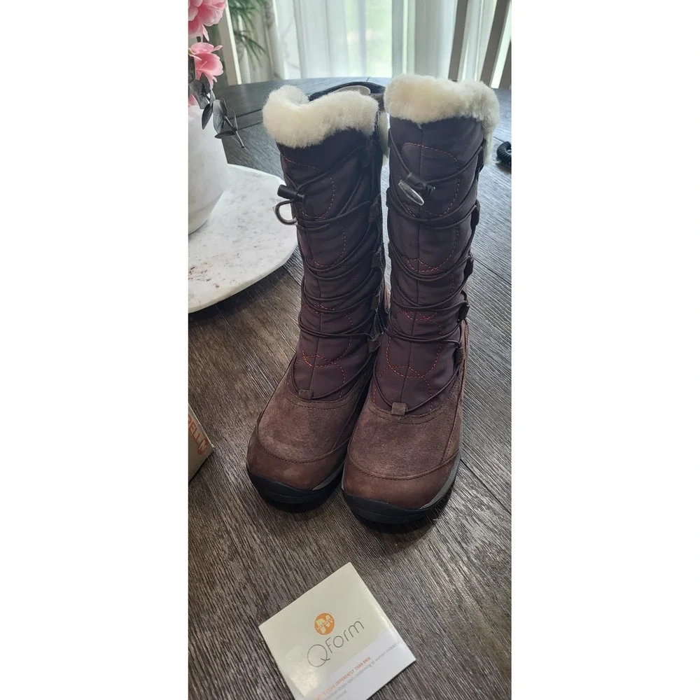 Merrell‎ Encore Apex Waterproof Winter Boots Womens 7.5 Coffee Bean Brown J66638